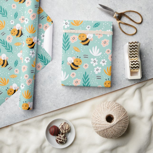 Bes Flowers Lövs Presentpapper (Hantverk)