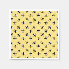 Bes Födelsedagsfest Baby Möhippa Gult Pappersservett