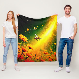 Bes Golden Pollen Burst Joy Design Fleecefilt