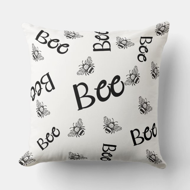 Bes mönster flyger över kudde (Framsida)