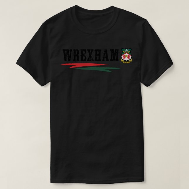 Bes som säljer Wrexham Classic Wrexham supprer Wre T Shirt (Design framsida)