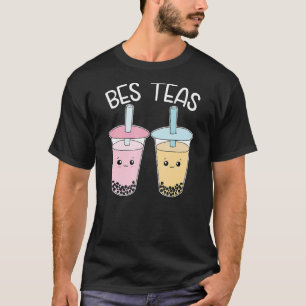 Bes Teas Besties Bubble Tea Cute Boba Best Friends T Shirt