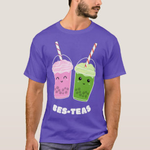 Bes-Teas Besties Bubble Tea Cute Boba Kawaii Best T Shirt