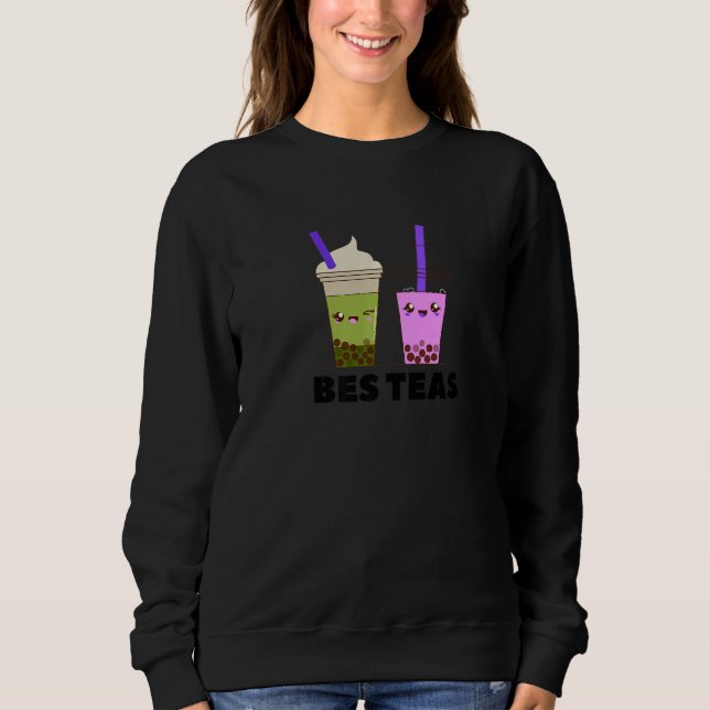 Bes Teas Bubble Boba Mjölk Tea Pearl Tapioca T Shirt (Framsida)