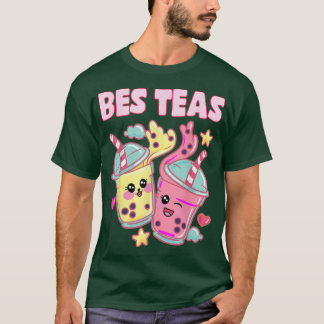 Bes Teas Cute Bubble Tea Besties Best Friend Kawai T Shirt
