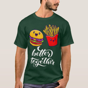 Bes Vänskap Burger Fransk Fries Bes T Shirt