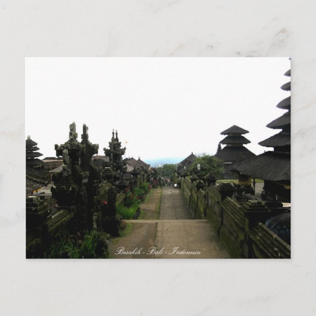 Besakih - Bali - vykort för Indonesien (Framsida)