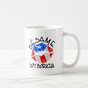 Besame Soy Boricua kysser mig I-förmiddagen Puert Kaffemugg