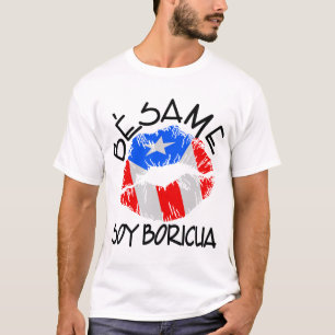 Besame Soy Boricua kysser mig I-förmiddagen Puert T-shirt