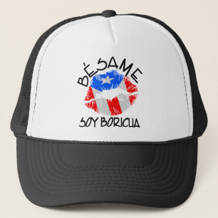 Besame Soy Boricua kysser mig I-förmiddagen Puert Truckerkeps