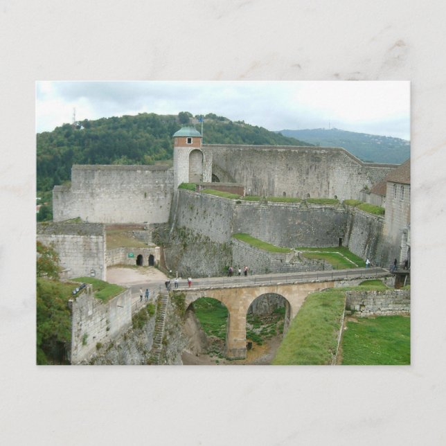 Besançon, citadel rampart vykort (Framsida)