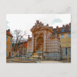 Besançon, fontän vykort