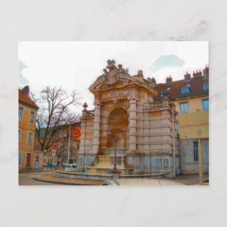 Besançon, fontän vykort