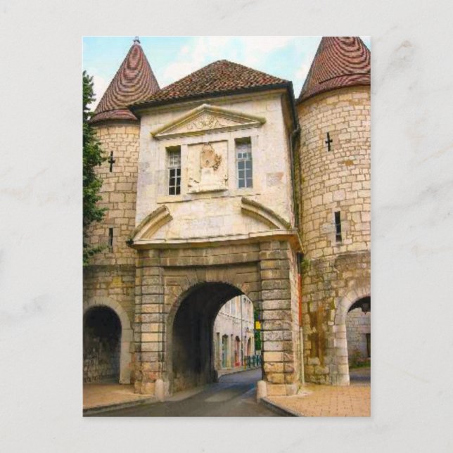 Besançon ,Gammal ort Gateway Vykort (Framsida)