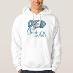 Besatt gullig elefant tröja med luva