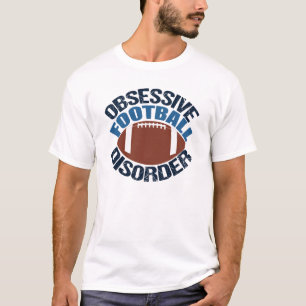 Besatt rolig fotboll tee shirt