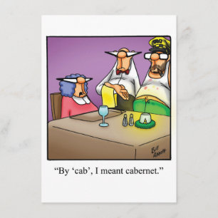 Besättade inbjudningar till Humor i Vin Party