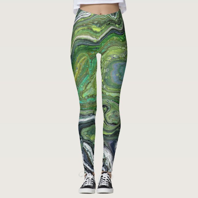 Besatthet 1 Abstrakt Leggings (Framsida)