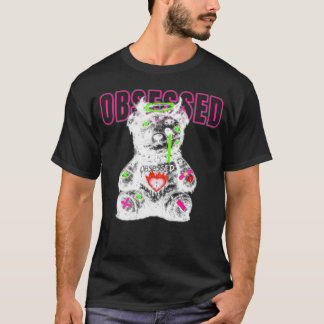 Besatthet Mörk Teddybjörn Streetwear T-shirt