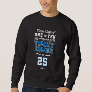 Besatthet Tommy Edman 25 Los Angeles MLBPA Lång Ärmad Tröja