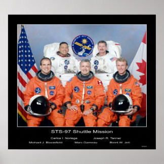 Besättning av NASA STS-97-skyttel Poster