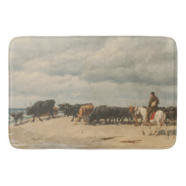 Besättning av nötkreatur vid havet (av Eugène Burn Badrumsmatta