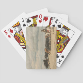 Besättning av nötkreatur vid havet (av Eugène Burn Casinokort