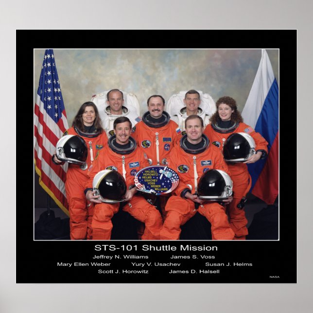Besättning av Uppdrag STS-101 - 2000 Poster (Framsidan)
