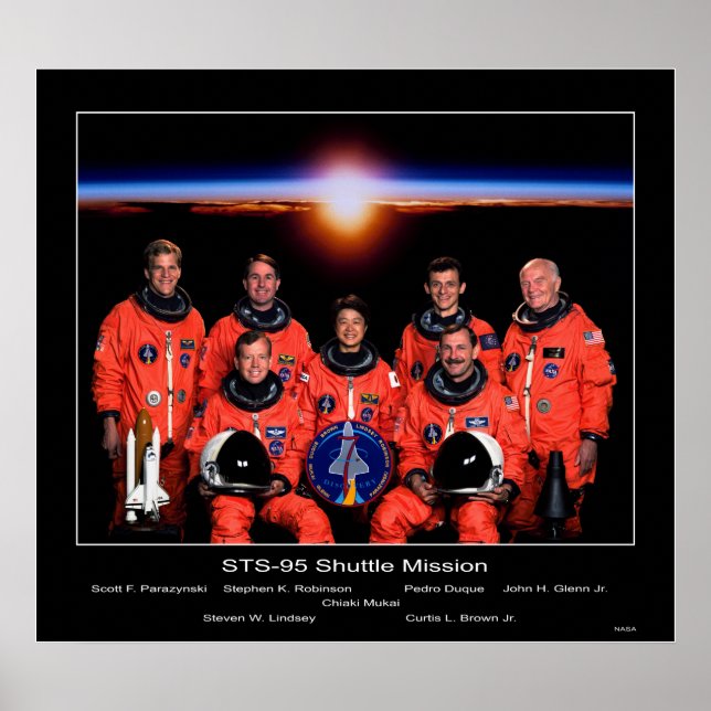 Besättning av Uppdrag STS-95 Poster (Framsidan)