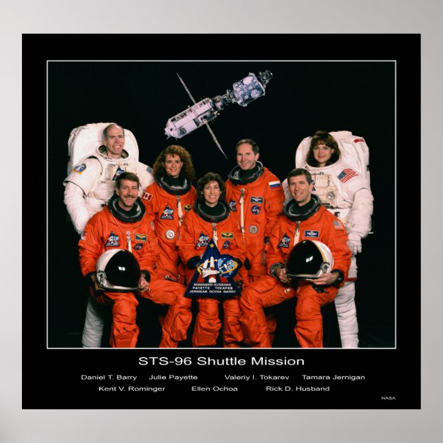 Besättning av Uppdrag STS-96 Poster (Framsidan)