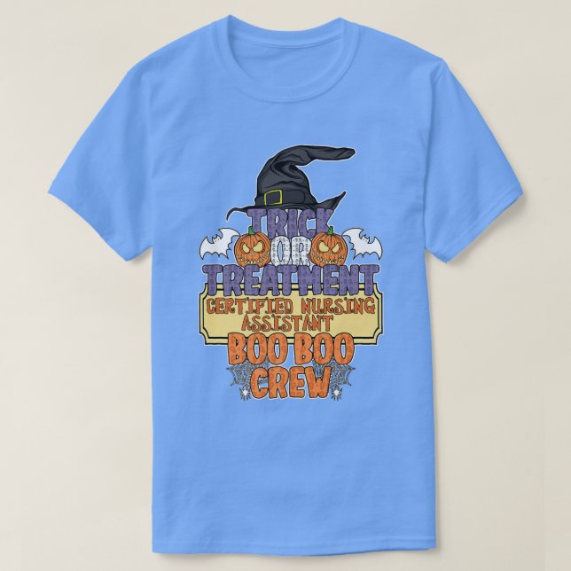 Besättning eller behandling av sjuksköterska med a t shirt (Design framsida)