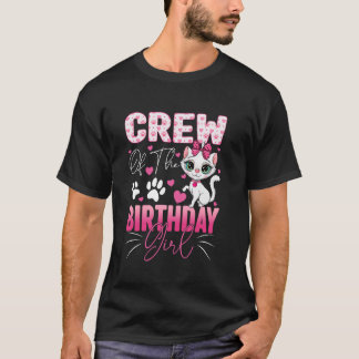 Besättning För Födelsedags Tjej Katt Katt Familj M T Shirt