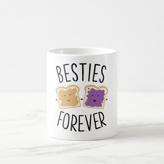 Besättningar för jordnötssmör, bästa vänner kaffemugg (Center)