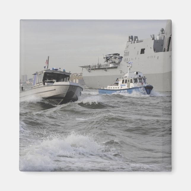 Besättningar från vaktavdelningen och polisavdelni magnet (Framsidan)