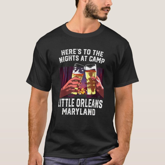 Besättningar till natten på Camp Little Orleans Ca T Shirt (Framsida)