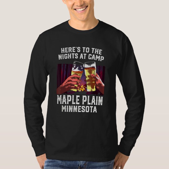 Besättningar till natten på Camp Maple Plain Campi T Shirt (Framsida)