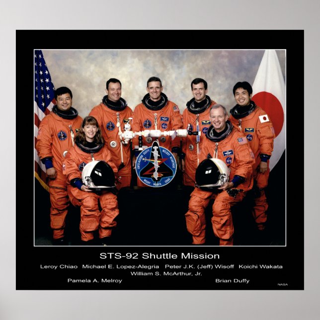 Besättningen av SSTS-92 Shuttle Uppdrag... Poster (Framsidan)