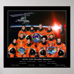 Besättningen av STSEN-108 skickar beskickning med Poster
