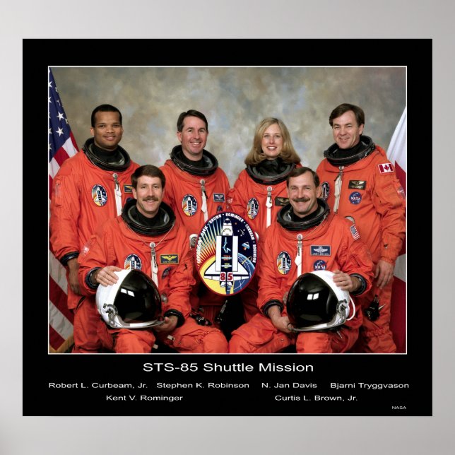Besättningen på SM-85 Shuttle Uppdrag... Poster (Framsidan)