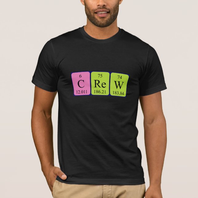 Besättningens återkommande skjorta bord namn t-shirt (Framsida)