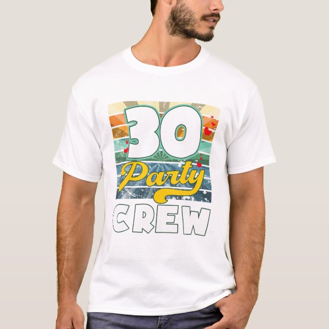 Besättningsruta 30 år gammal 30:e t shirt (Framsida)