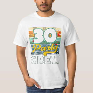 Besättningsruta 30 år gammal t shirt
