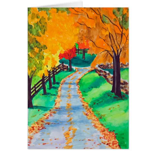 Besegra backen hälsningskort (Framsidan)