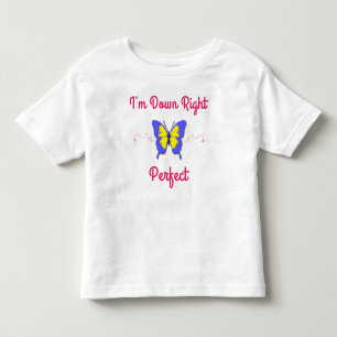 Besegra högerperfekten, den Down Syndrome fjäril Tee