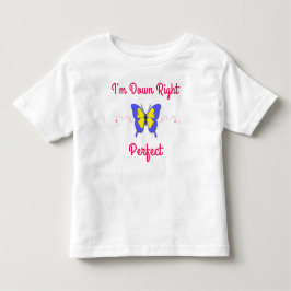 Besegra högerperfekten, den Down Syndrome fjärilen Tee