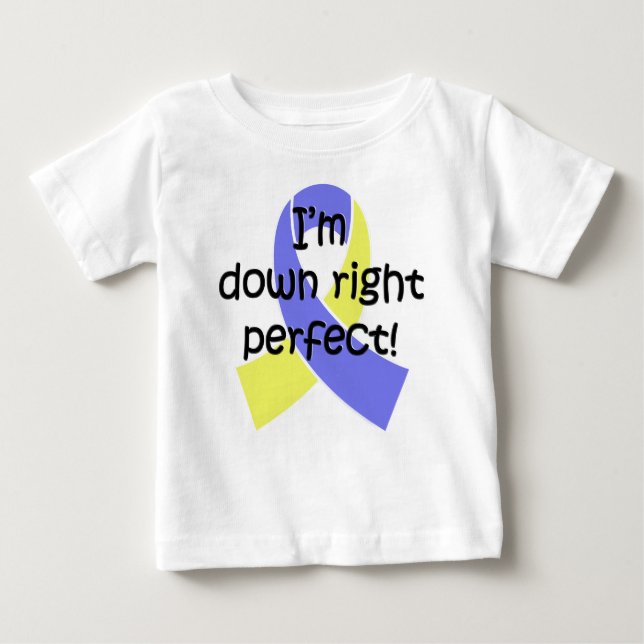 Besegra högerperfekten, den Down Syndrome T Shirt (Framsida)