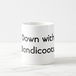 Besegra med Bandicoots. Kaffemugg