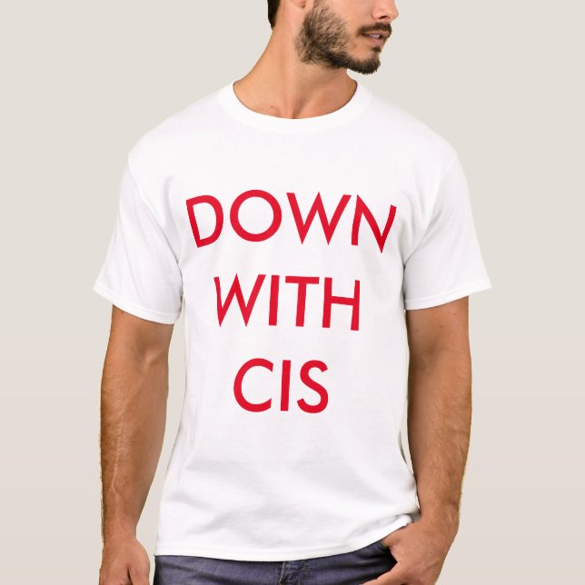 Besegra med den Cis T-tröja T-shirt (Framsida)