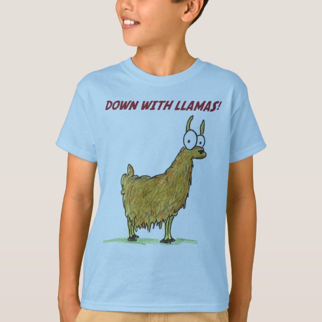 besegra med llamas tee shirt (Framsida)