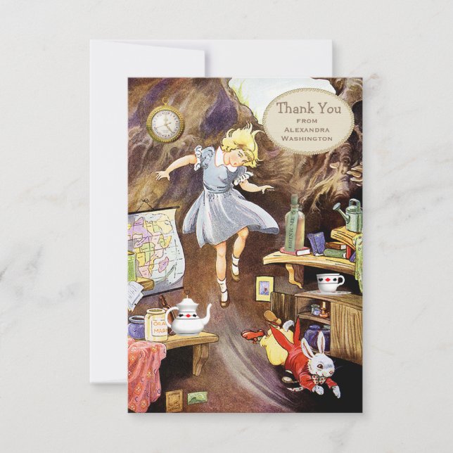 Besegra möhippan för kaninhåltack tack kort (Framsida)